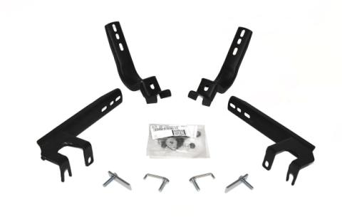 OE Xtreme Side Steps Mounting Brackets Only Textured Black 2010-2014 Chevrolet Equinox 2010-2014 GMC Terrain Go Rhino