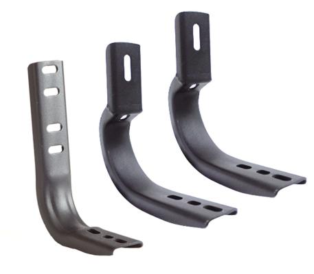OE Xtreme Side Steps Mounting Brackets Only Textured Black 2022-2026 Toyota Tundra Go Rhino