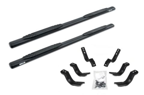 4 Inch OE Xtreme SideSteps With Mounting Bracket Kit Textured Black 2019-2026 Ram 1500 Go Rhino