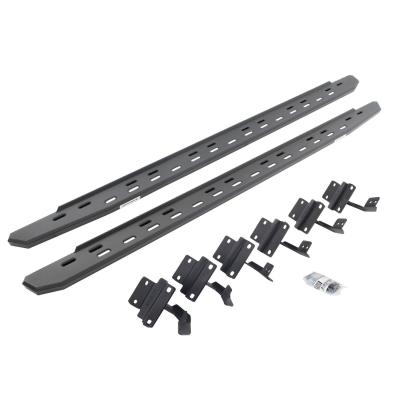 RB30 Running Boards with Mounting Bracket Kit Textured Black 2004-2014 Ford F-150 Go Rhino