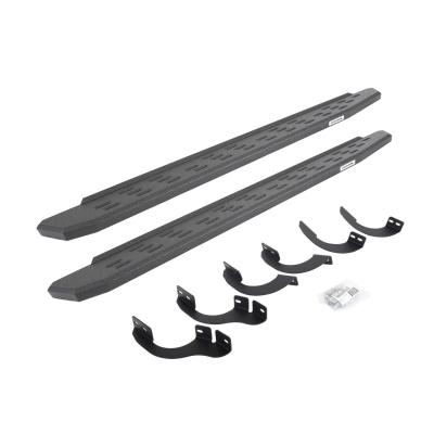 RB30 Running Boards with Mounting Bracket Kit Protective Bedliner Coating 2014-2024 Toyota 4Runner Go Rhino