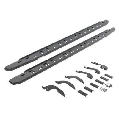 RB30 Slim Line Running Boards W/Bracket Kit Text Black 2025-2026 Toyota 4Runner Go Rhino