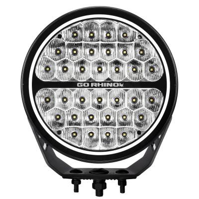 Go Rhino Blackout Series Lights 9 Inch Round LED Single Driving Kit W/Daytime Running Lights Black 2026-2026 Chevrolet Suburban 2026-2026 Chevrolet Tahoe Go Rhino