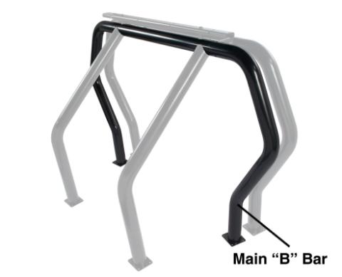Bed Bar Component B Main Bar Black Powdercoat 2004-2014 Ford F-150 Go Rhino