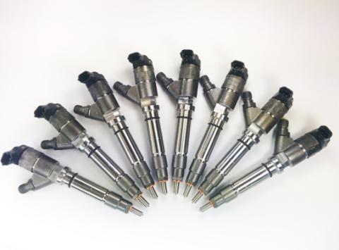Chevy Duramax 08-10 LMM Brand New 300 Percent Over Injector Set (SAC Nozzles) Dynomite Diesel