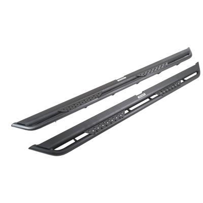 Dominator Xtreme DT Side Steps with Mounting Bracket Kit Textured Black 2007-2018 Silverado/Sierra 1500/2500 HD Go Rhino