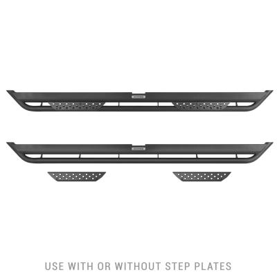 Dominator Xtreme DT Steps W/Mounting Bracket Kit Textured Black For 2024-2026 Lexus GX550 2024-2026 Toyota Land Cruiser Go Rhino
