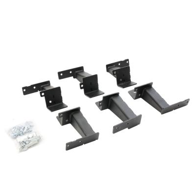 Dominator Xtreme Frame Slider Mounting Brackets Only Textured Black 2021-2025 Ford Bronco Go Rhino