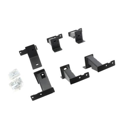 Dominator Xtreme DT SideSteps With Frame Mounted Bracket Kit Textured Black 2005-2023 Toyota Tacoma Go Rhino