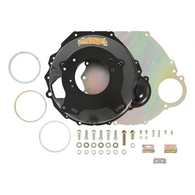 Bellhousing Small Block Ford Perfect fit for early 260 and 289 5 bolt block Fords with old style Top Loader, BorgWarner T10 and TKO 500/600 (short shaft) transmissions Not SFI Rated Quick Time