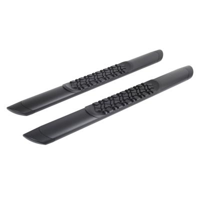 V3 Series Aluminum 5 Inch Elipse Side Steps with Mounting Brackets Textured Black 2021-2025 Ford Bronco 2 door Go Rhino