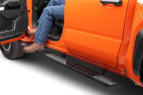 V Series V3 Aluminum Side Steps and Mounting Brackets Kit Textured Black Textured Black 2024-2026 Toyota Tacoma Go Rhino