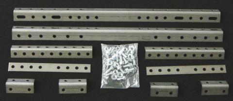 Running Board Mounting Bracket Kit For Transender Running Boards Universal Heavy Gauge Steel Silver 6 Pack Owens Products