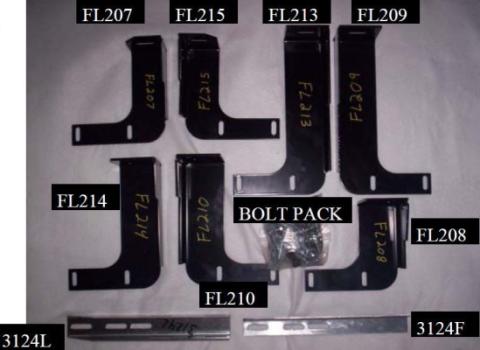 Running Board Mounting Bracket Classicpro Series 4 Inch Riser / Ocb Brackets 11 Silverado/Sierra Diesel Crew Cab Heavy Gauge Steel Black Owens Products