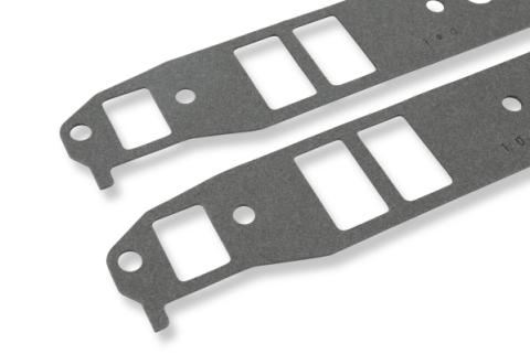 Performance Intake Manifold Gaskets .060 Inch Thick Fits 1955-1991 Chevrolet 262-400 Small Block Stock Port &amp; bolt locations. 1.20 Inch x 1.87 Inch Mr Gasket