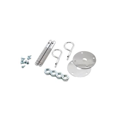 Hood Pins Kit 7/16 Inch Safety Pins Hood Pins with Safety Pin Style Clips Mr Gasket