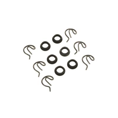 Shifter Bushing Kit Steel Clips And Bushings This shifter and bushing Kit includes 6 bushings and 6 clips Mr Gasket
