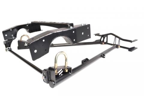 Rear Strongarms For 1963-1972 C10 R-Joints Trailing Arms C-Notches Panhard Bar Panhard Bar Brackets Shock Cross Member And Hardware Powder Coated Black For Use W/ Shockwaves Or Coil-Overs Sold Separately Ridetech