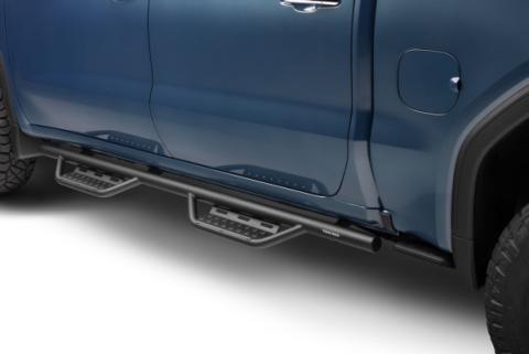 Nerf Step RS Bar Cab Length (2 Steps per Side) 2019 (New Body Style)-2025 Chevy Silverado/GMC Sierra 1500/2020-2025 2500 HD/3500 HD Crew Cab Textured Black NFab