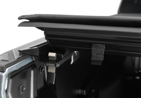 Pro X15 Tonneau Cover Black 2007-2021 Toyota Tundra 8 Foot Bed with Deck Rail System Truxedo