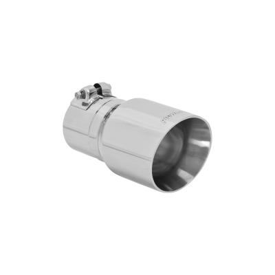 Exhaust Tip Exhaust Tip 4.00 Inch Angle Cut Polished SS Fits 3.00 Inch Tubing Clamp On Flowmaster