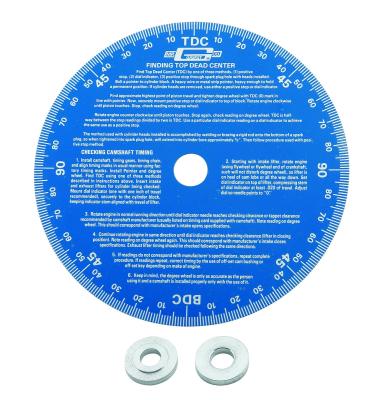 Cam Degree Wheel This universal cam degree wheel has a 7 Inch diameter and is blue Mr Gasket