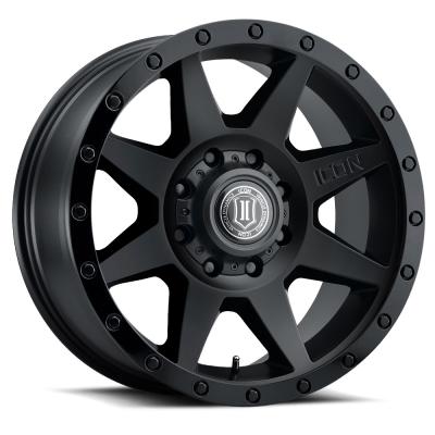 Rebound HD 18 X 9 / 8 X 180 12MM Offset 5.5 Inch Back Space Double Black, ICON Alloys