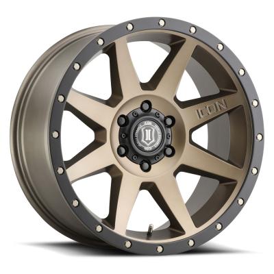Rebound 20 X 9 / 6 X 5.5 16MM Offset 5.625 Inch Back Space Bronze, ICON Alloys