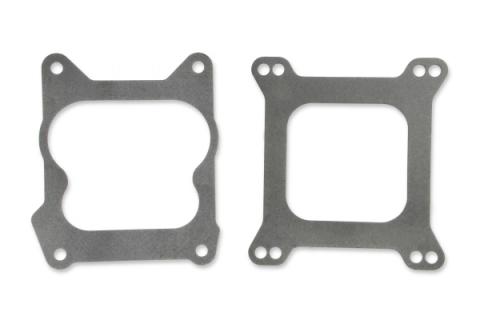 Carb Adapter Open Center Adapts 4-barrel Square Flange carburetors to spreadbore intake manifolds Mr Gasket