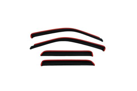 In-Channel Ventvisor Side Window for 2003-2008 Honda Pilot/Pilot EX-L/Pilot Value Package Smoke In-Channel 4 Piece AVS