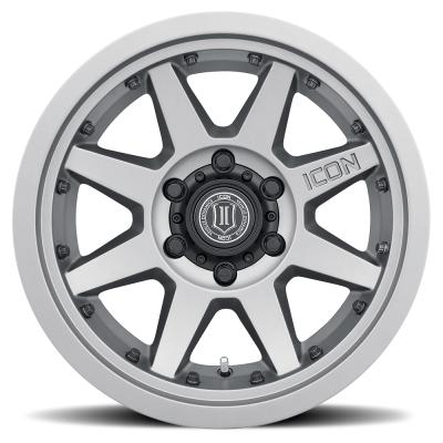 Rebound Pro 17 X 8.5 / 5 X 5.5 0MM Offset 4.75 Inch Back Space 108MM Hub Bore Titanium, ICON Alloys