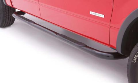 3 Inch Round Bent Nerf Bars Black 2015-2025 Ford F-150 Standard Cab Lund