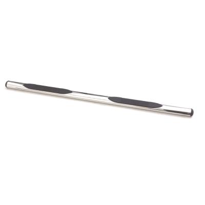 4 Inch Oval Straight Nerf Bars Polished Stainless 2007-2019 Silverado 1500/2500 HD/3500 HD Crew Cab Lund