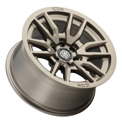Vector 6 17 X 8.5 / 6 X 5.5 25MM Offset 5.75 Inch Back Space Bronze, ICON Alloys