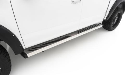 Summit Ridge 2.0 Running Board Kit Polished Stainless 2015-2023 Ford F-150 SuperCab Lund