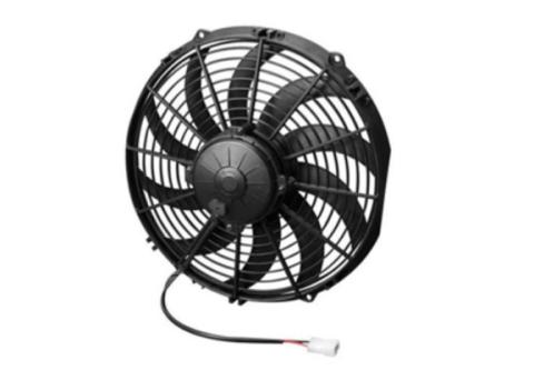 Electric Fan 12.00 Inch Electric Fan Pusher Style High Performance 1380CFM 10 Curved Style Blades Spal