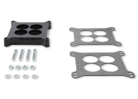 Phenolic Carburetor Spacer 1 Inch 4 Hole Center Fits Holley 4150-4160, Carter, Edelbrock and Other Square Bore Mounting Flange 4-Barrel Carburetors Mr Gasket