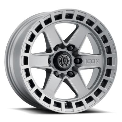 Raider 17 X 8.5 / 6 X 120 / 0 MM / 4.75 Inch Back Space Titanium, ICON Alloys
