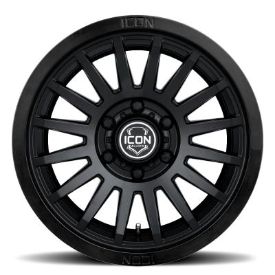 Recon Six 17 X 8.5 / 6 X 5.5 25MM Offset 5.75 Inch Back Space Gloss Black, ICON Alloys