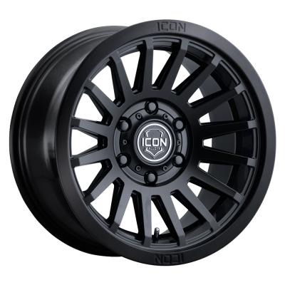 Recon Six 17 X 8.5 / 6 X 5.5 25MM Offset 5.75 Inch Back Space Gloss Black, ICON Alloys