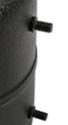 Vacuum Canister Steel 5 Inch Diameter 6-3/4 Inch High Black Finish Mr Gasket