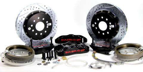 Brake System 14 Inch Rear Extreme+ with Park Brake Black Mopar BAER Brakes