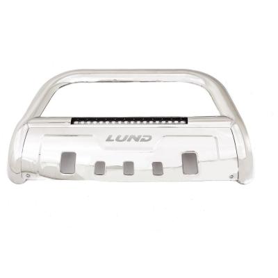 Bull Bar with LED Light Bar 3.5 Inch Oval Polished Stainless Steel 2019-2021 Ram 1500 Lund