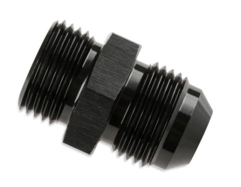 -6 AN To 9/16-18 (AN6) O-Ring Black O-Ring Straight Thread to AN Flare Fitting 6061 Aluminum Construction Mr Gasket
