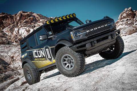 2021-2023 Ford Bronco Front 1.5-4 Inch Lift V.S. 2.5 Series Coilover Kit Remote Reservoir W/ CDCV Icon Vehicle Dynamics