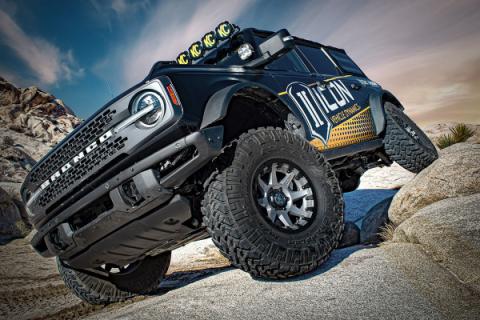2021-2023 Ford Bronco Rear 1.25-3 Inch Lift V.S. 2.5 Series Coilover Kit Remote Reservoir W/ CDCV Icon Vehicle Dynamics