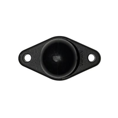 Ram Mount Small Base With Ball Black 1.0 inch diameter rubberized ball AJK Offroad
