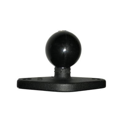 Ram Mount Small Base With Ball Black 1.0 inch diameter rubberized ball AJK Offroad