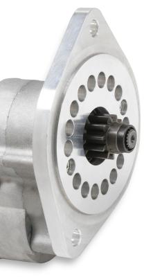 Mini Starter Ford Zinc/Natural Denso Style with adjustable Mounting Block 289,302,351W, 2-Bolt Manual/Automatic Mr Gasket
