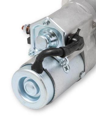 Mini Starter Ford Zinc/Natural Denso Style with adjustable Mounting Block 289,302,351W, 2-Bolt Manual/Automatic Mr Gasket